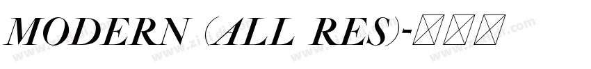 Modern (All res)字体转换